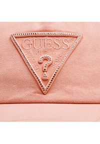 Guess Czapka z daszkiem W4GZ18 WO07T Koralowy. Kolor: pomarańczowy. Materiał: bawełna