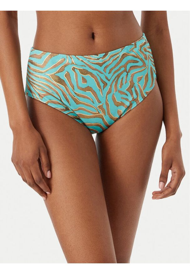 SELMARK - Selmark Dół od bikini BN703 Turkusowy. Kolor: turkusowy. Materiał: syntetyk