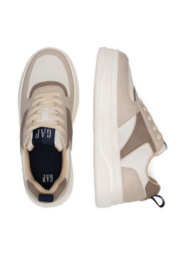 GAP - Gap Sneakersy PARADISE CUP LOW W GP514033DW-SA00 Beżowy. Kolor: beżowy. Materiał: materiał