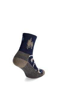 Skarpety merino Smartwool Everyday Horns Clash Crew Socks. Kolor: niebieski