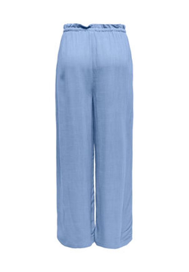 only - ONLY Spodnie materiałowe Solvi 15338672 Niebieski Cropped Fit. Kolor: niebieski. Materiał: wiskoza