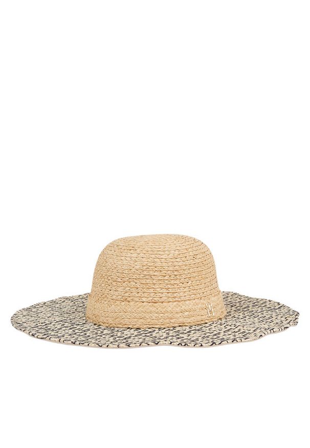 TOMMY HILFIGER - Tommy Hilfiger Kapelusz Beach Summer Straw Hat AW0AW16042 Écru. Materiał: materiał