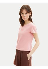 Tom Tailor Denim T-Shirt 1040185 Różowy Regular Fit. Kolor: różowy. Materiał: bawełna #5