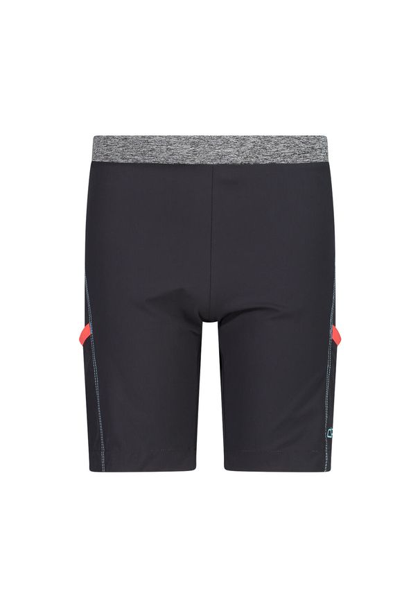 Bermudy z poliestru dla dziewczynki CMP. Kolor: szary. Materiał: poliester. Sport: turystyka piesza