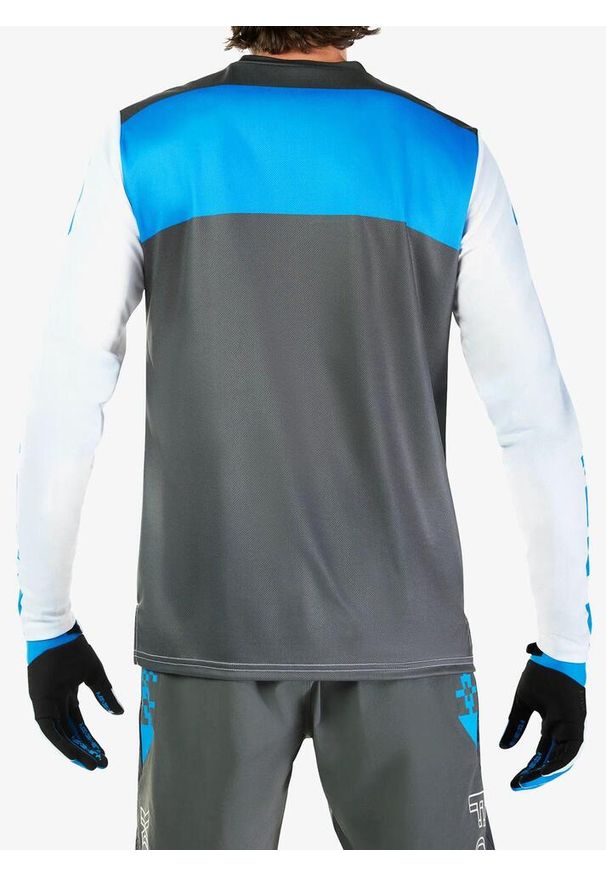 FOX - Bluza rowerowa męska Fox Ranger Digi Image Long Sleeve Jersey. Kolor: biały. Materiał: jersey. Długość rękawa: długi rękaw