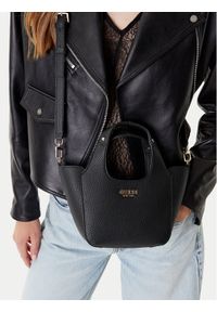 Guess Torebka Calista Mini HWBG73 34750 Czarny. Kolor: czarny. Materiał: skórzane #1