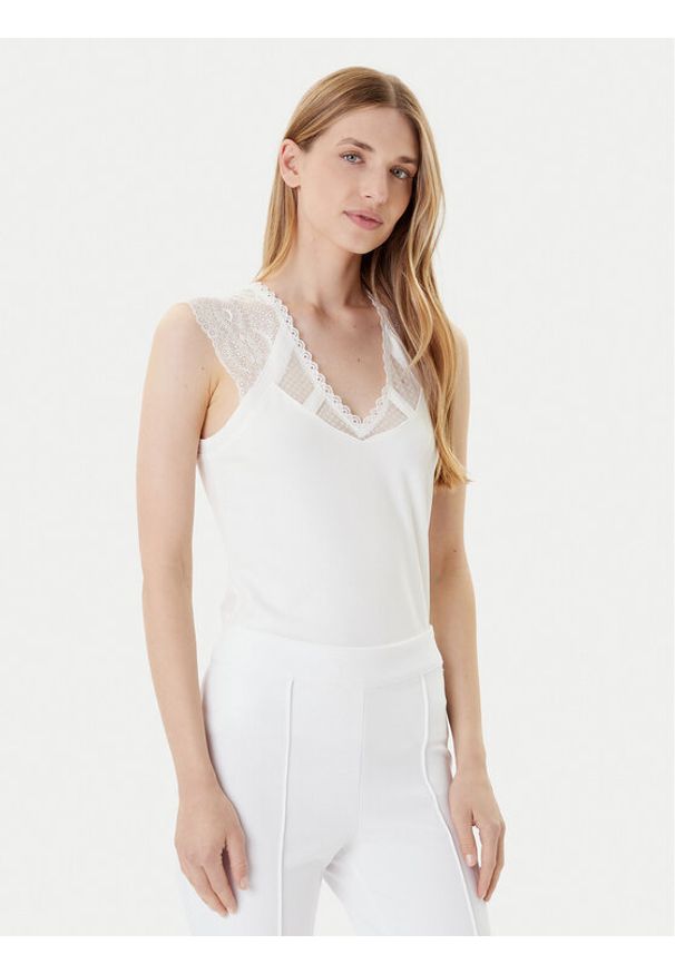 Morgan Bluzka 252-DEMYL Biały Regular Fit. Kolor: biały. Materiał: syntetyk