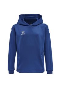 Bluza dziecięca z kapturem Hummel hmlCORE XK. Typ kołnierza: kaptur. Kolor: niebieski, wielokolorowy, biały. Materiał: polar. Sport: joga i pilates #1