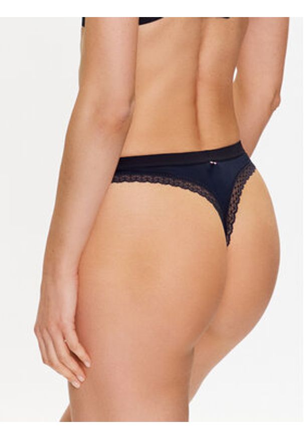 TOMMY HILFIGER - Tommy Hilfiger Stringi UW0UW04184 Granatowy. Kolor: niebieski. Materiał: syntetyk