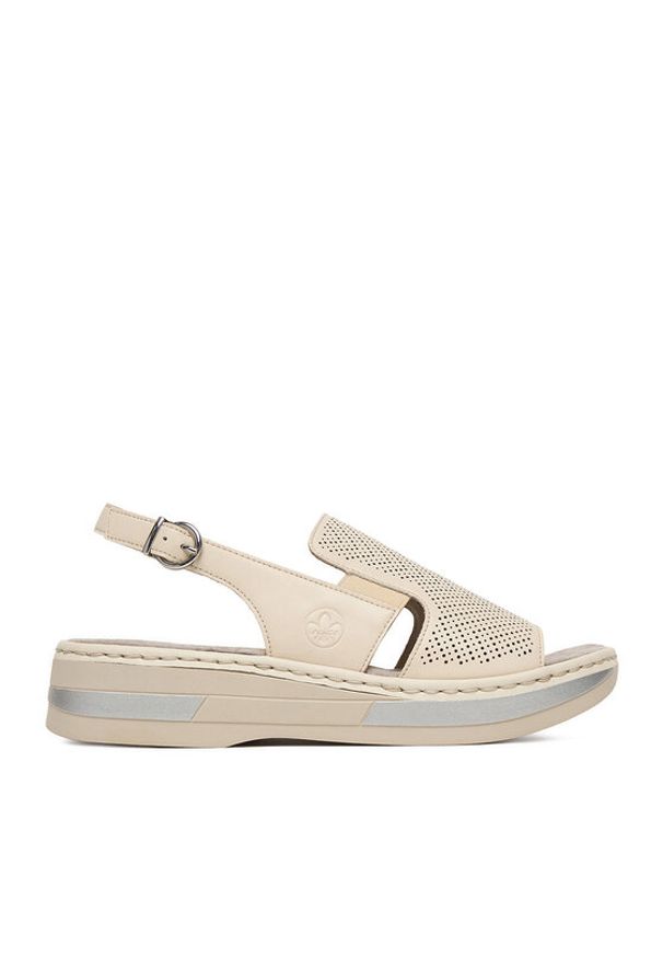 Rieker Sandały CEO-V5951-60 Kremowy. Kolor: kremowy. Materiał: syntetyk, skóra
