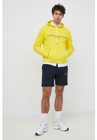 TOMMY HILFIGER - Tommy Hilfiger szorty męskie kolor granatowy. Okazja: na co dzień. Kolor: niebieski. Materiał: bawełna. Wzór: nadruk. Styl: casual #3