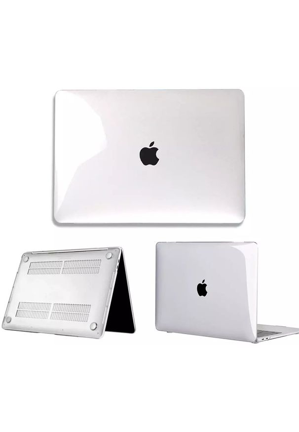 Etui 4kom.pl Etui POKROWIEC Shell obudowa do Apple Macbook Air 13 13.6 M3 2024 / M4 2025, przezroczysty
