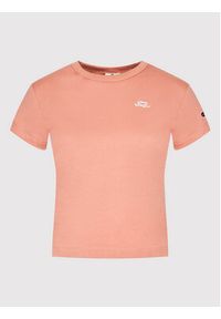 Champion T-Shirt Crewneck 114929 Różowy Cropped Fit. Kolor: różowy. Materiał: bawełna #3