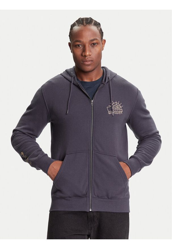 Quiksilver Bluza EQYFT05133-KSH0 Granatowy Regular Fit. Kolor: niebieski. Materiał: bawełna