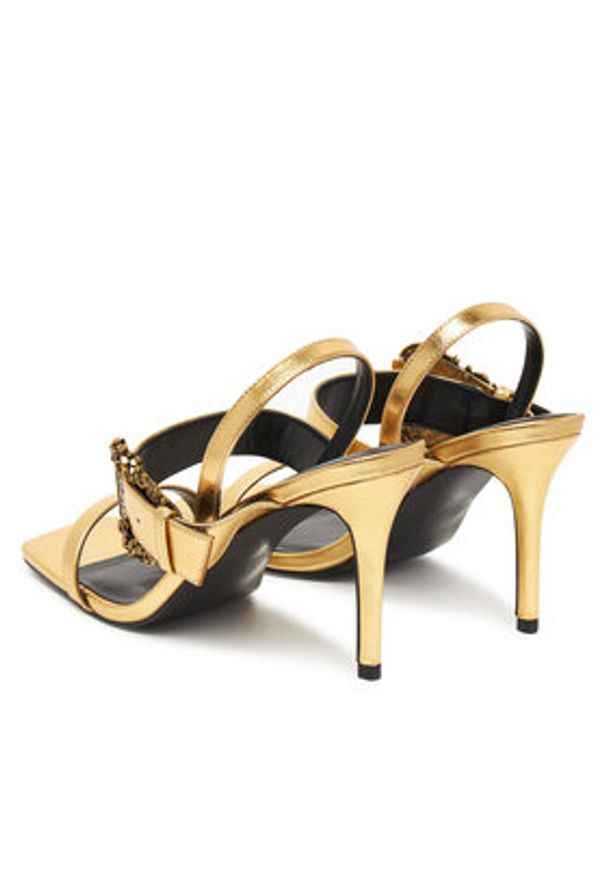 Versace Jeans Couture Sandały 79VA3S71 Złoty. Kolor: złoty. Materiał: skóra