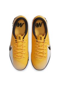 Buty piłkarskie dla dzieci turfy Nike Mercurial Vapor 13 Academy TF AT8145. Okazja: na imprezę. Materiał: materiał, skóra, guma, syntetyk. Szerokość cholewki: normalna. Sport: piłka nożna #6