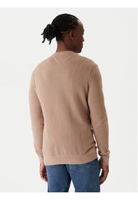 TOMMY HILFIGER - Tommy Hilfiger Sweter Essential MW0MW36347 Beżowy Regular Fit. Kolor: beżowy. Materiał: bawełna #5