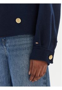 TOMMY HILFIGER - Tommy Hilfiger Kurtka przejściowa WW0WW47759 Granatowy Relaxed Fit. Kolor: niebieski. Materiał: wełna #3