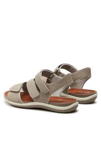 Geox Sandały D Sandal Vega D35R6A 000EK C5004 Beżowy. Kolor: beżowy. Materiał: skóra