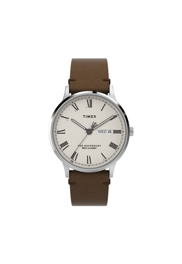 Timex Zegarek TW2W50600 Brązowy. Kolor: brązowy