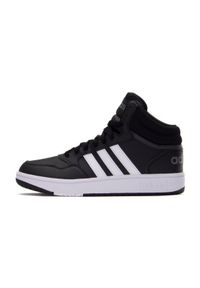 Adidas - Buty adidas Hoops Mid 3.0 K GW0402 czarne. Kolor: czarny