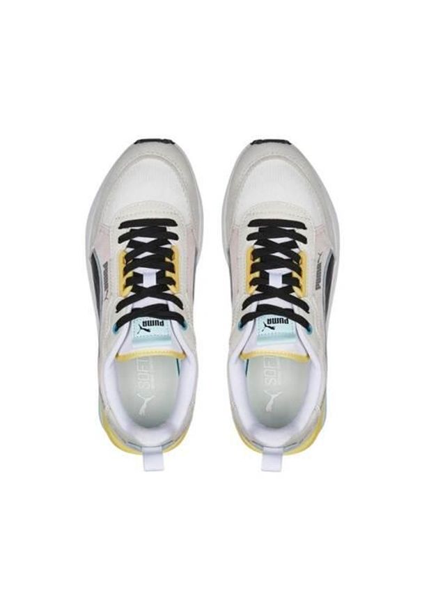 Buty do chodzenia damskie Puma R22. Zapięcie: sznurówki. Kolor: biały, wielokolorowy, czarny, szary. Materiał: materiał, syntetyk, tkanina. Szerokość cholewki: normalna. Sport: turystyka piesza