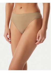 Calvin Klein Underwear Komplet stringów LV00QD5211 Beżowy. Kolor: beżowy. Materiał: syntetyk #5