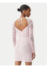 Elisabetta Franchi Sukienka koktajlowa AB68352E2 544 Różowy Slim Fit. Kolor: różowy. Materiał: syntetyk. Styl: wizytowy #4