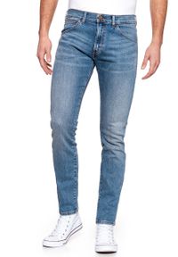 Wrangler - SPODNIE MĘSKIE WRANGLER BRYSON HOPKINS BLUE W14X23185 112126666. Stan: obniżony