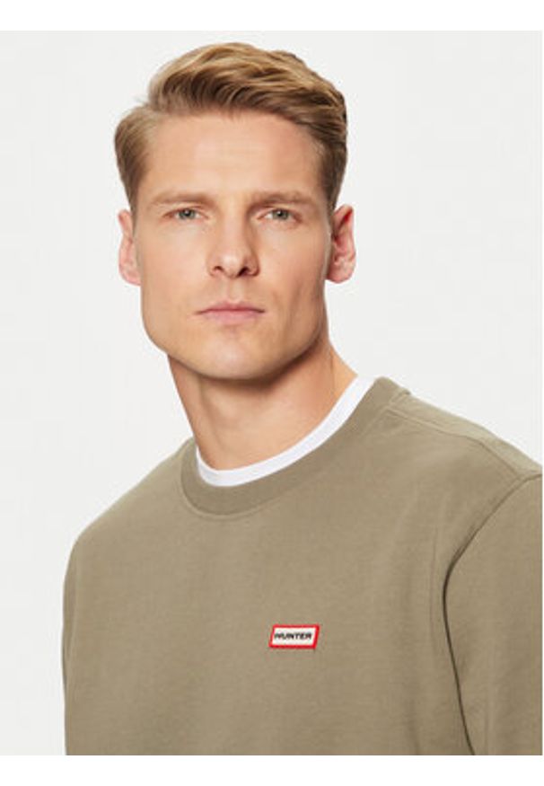 Hunter Bluza Victor HARM0040242 Khaki Regular Fit. Kolor: brązowy. Materiał: bawełna