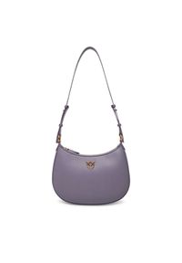 Pinko - PINKO Torebka Half Moon Mini Fl PE 25 PLTT 102790 A0F1 Fioletowy. Kolor: fioletowy. Materiał: skórzane