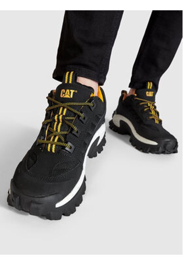 CATerpillar Sneakersy Intruder P723901 Czarny. Kolor: czarny. Materiał: materiał