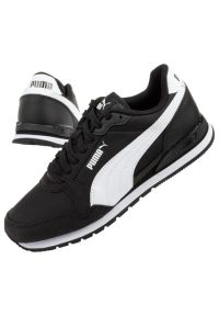 Buty Puma St Runner 384901 01 czarne. Zapięcie: sznurówki. Kolor: czarny. Materiał: materiał. Szerokość cholewki: normalna. Sport: turystyka piesza