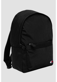 Tommy Jeans - TOMMY JEANS Pojemny czarny plecak. Kolor: czarny. Materiał: poliester