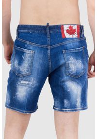 DSQUARED2 Jeansowe szorty męskie, Rozmiar 46. Kolor: niebieski. Materiał: jeans. Styl: marine #3