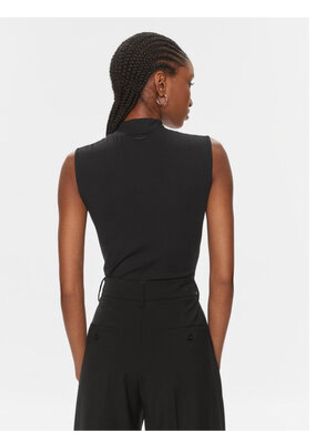 Calvin Klein Body Stretch Jersey Body K20K206900 Czarny Slim Fit. Kolor: czarny. Materiał: syntetyk