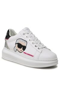 Karl Lagerfeld - KARL LAGERFELD Sneakersy KL62570N Biały. Kolor: biały. Materiał: skóra