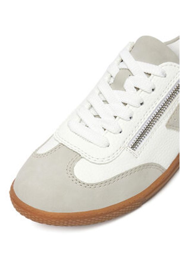 Rieker Sneakersy L9700-80 Biały. Kolor: biały. Materiał: skóra