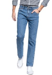 Wrangler - SPODNIE MĘSKIE WRANGLER REGULAR FIT STONEWASH W10I2333N