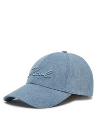 Karl Lagerfeld - Czapka z daszkiem KARL LAGERFELD. Kolor: niebieski #1