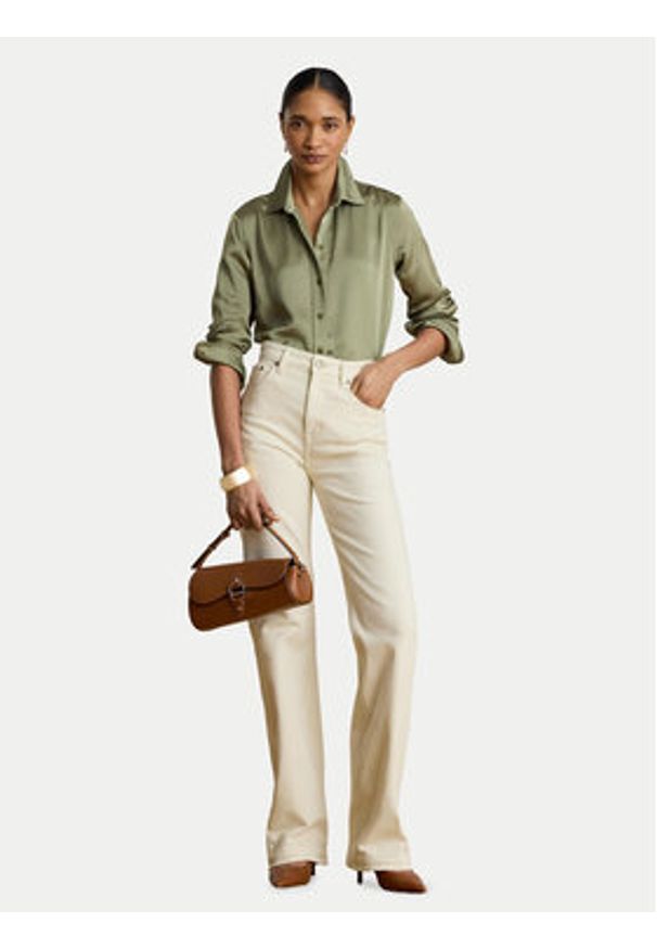 Lauren Ralph Lauren - LAUREN RALPH LAUREN Koszula 200P13808004 Zielony Regular Fit. Kolor: zielony. Materiał: syntetyk