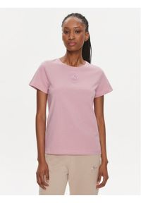 Pinko T-Shirt 100355 A1NW Różowy Regular Fit. Kolor: różowy. Materiał: bawełna #1