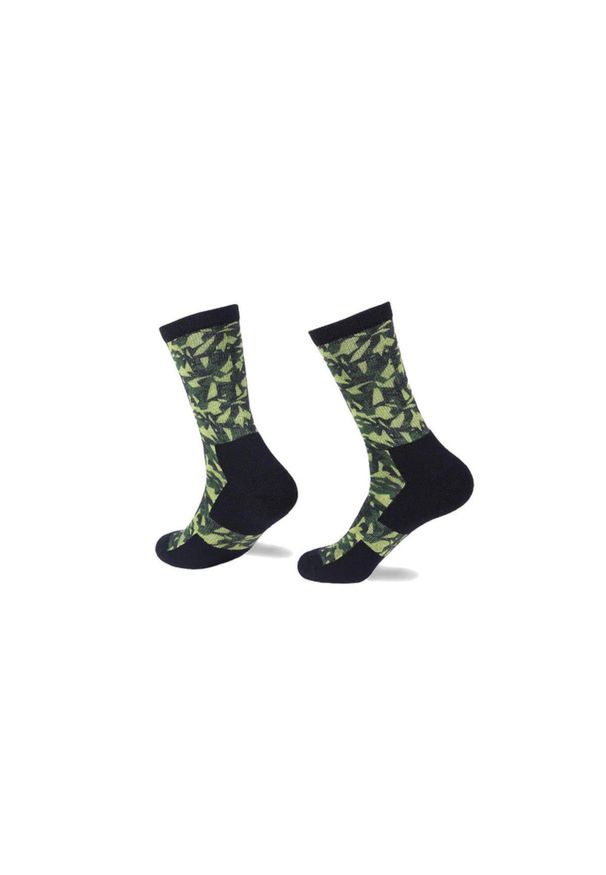 NA GIEAN - Skarpety Trekkingowe Na Giean Boulder Way Medium Crew High Summer. Kolor: wielokolorowy, zielony
