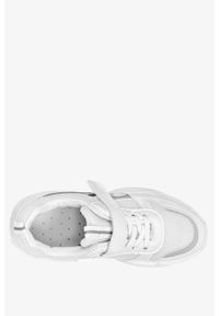 Casu - Białe buty sportowe na rzep casu 3/3/21/m. Zapięcie: rzepy. Kolor: biały