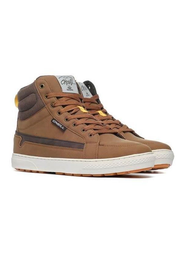 Buty do chodzenia męskie O'Neill Wallenberg Men Mid. Wysokość cholewki: za kostkę. Zapięcie: sznurówki. Kolor: brązowy. Materiał: materiał, syntetyk. Szerokość cholewki: normalna. Sport: turystyka piesza