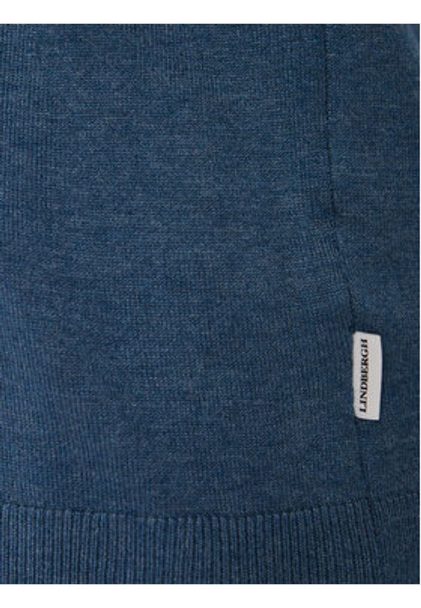 Lindbergh Polo 30-800144 Niebieski Regular Fit. Typ kołnierza: polo. Kolor: niebieski. Materiał: wiskoza
