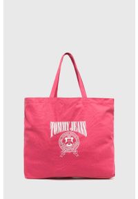 Tommy Jeans torebka kolor różowy. Kolor: różowy. Rodzaj torebki: na ramię #1