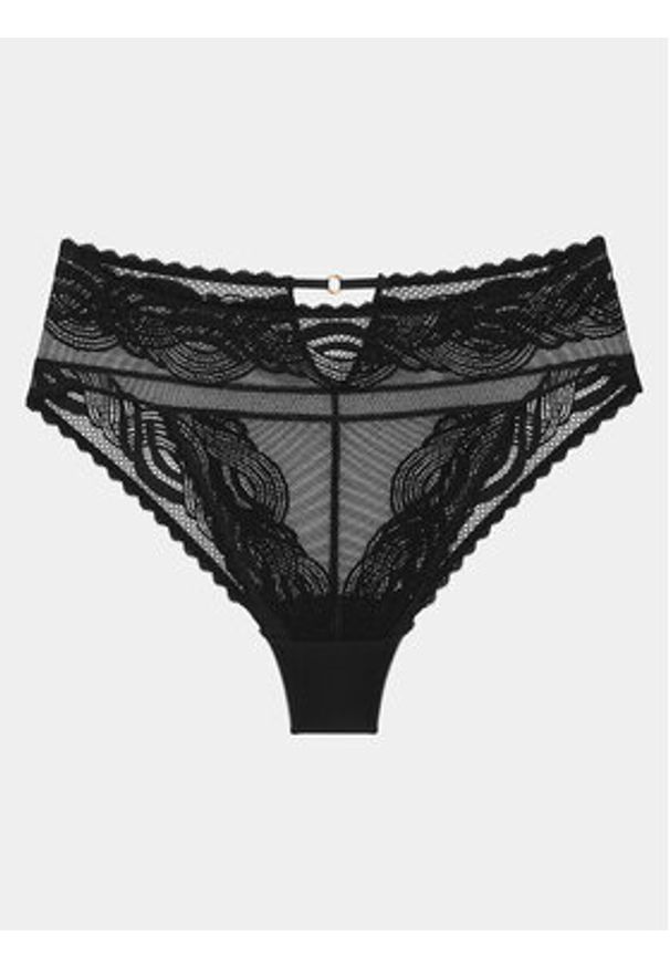 Triumph Figi klasyczne Hypnotic Spotlight High Leg Brazilian 10215913 Czarny. Kolor: czarny. Materiał: syntetyk