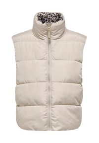 only - ONLY Bezrękawnik Tammy 15357509 Beżowy Regular Fit. Kolor: beżowy. Materiał: syntetyk. Długość rękawa: bez rękawów #4