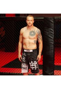 Spodenki do Grapplingu MMA BJJ K1 męskie EXTREME HOBBY PSYCHO CLOWN. Kolor: czarny. Materiał: poliester. Długość: krótkie